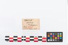 Etikett zu Bronzerollenkopfnadel (NHMW-PRAE-026436)